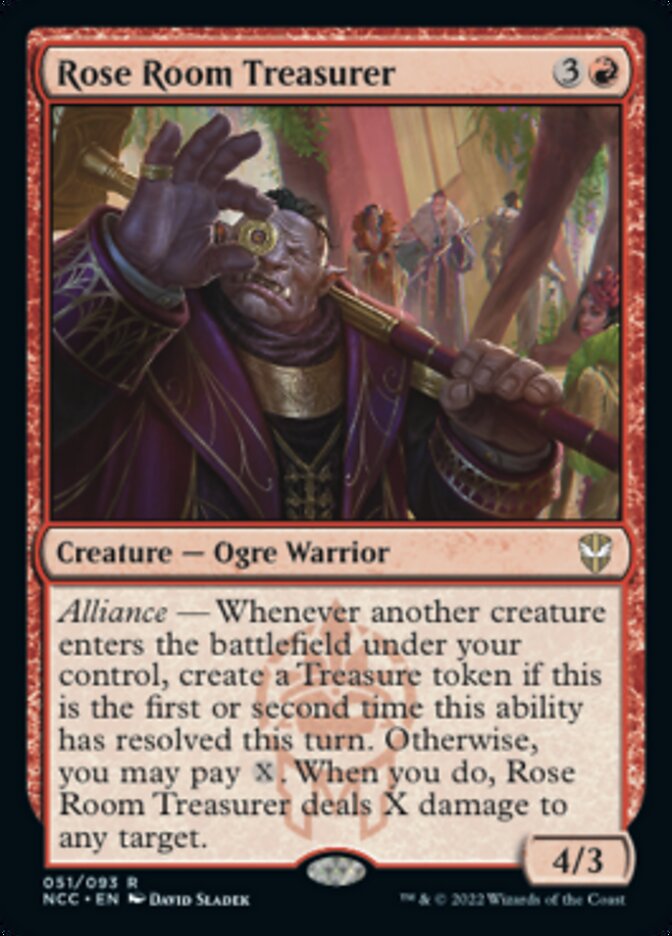 mtg wilds of eldraine top cards Rose Room Treasurer [Streets of New Capenna Commander]