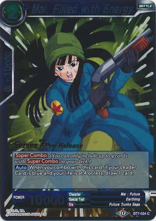 Mai, Filled with Energy (BT7-034_PR) [Assault of the Saiyans Prerelease Promos]