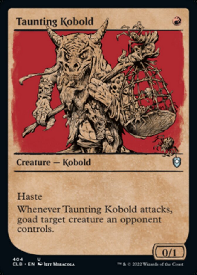 Taunting Kobold (Showcase) [Commander Legends: Battle for Baldur's Gat Taunting Kobold (Showcase) [Commander Legends: Battle for Baldur's Gat