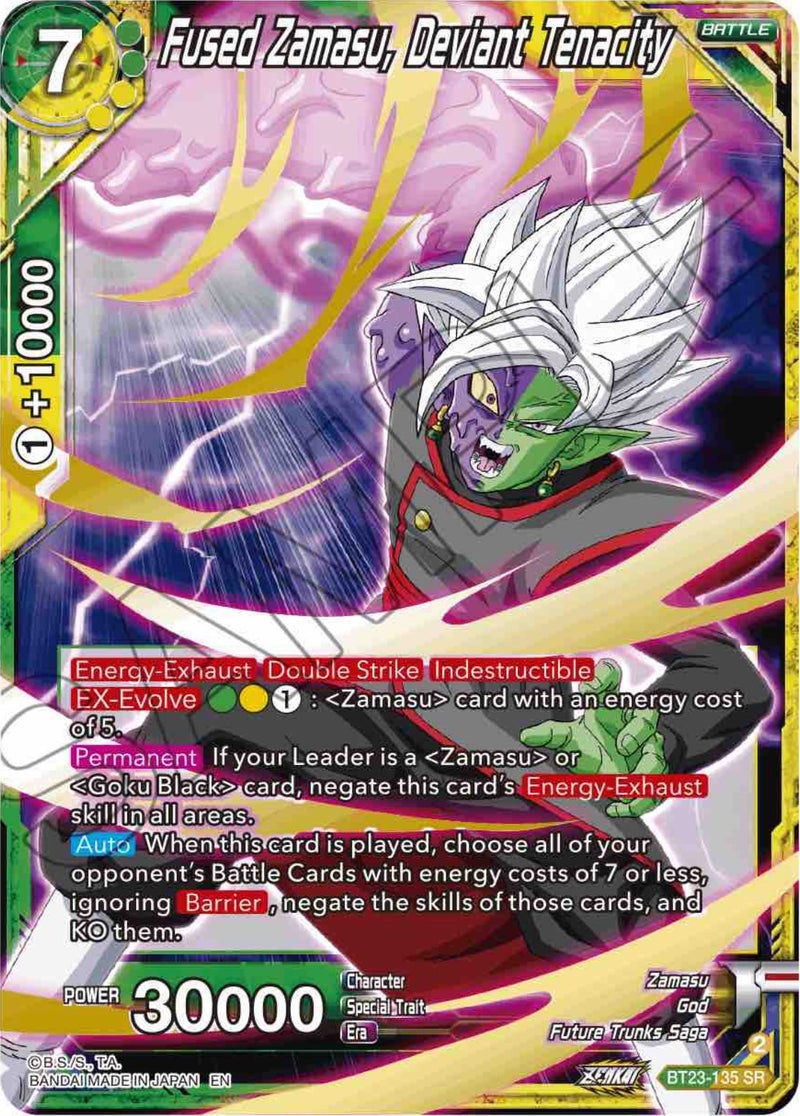 Fused Zamasu, Deviant Tenacity (BT23-135) [Perfect Combination]