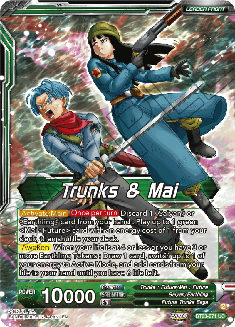 Trunks & Mai // SS Trunks & Mai, Saviors of Hope (BT23-071) [Perfect Combination]