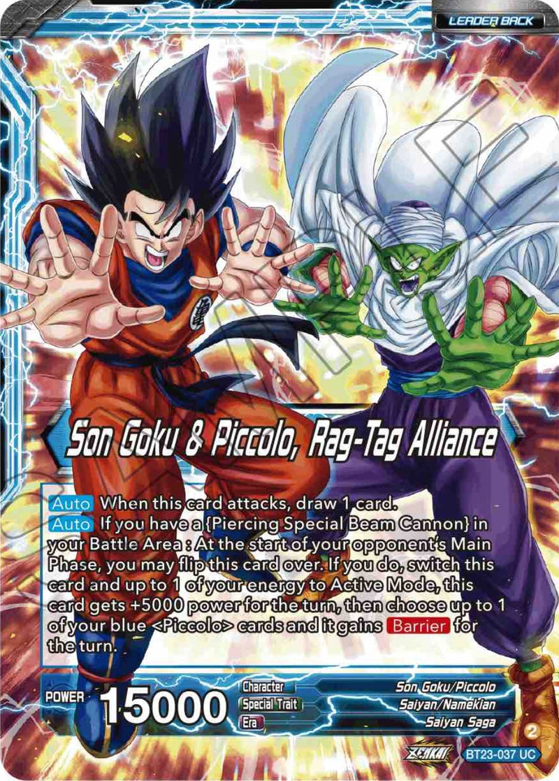 Son Goku // Son Goku & Piccolo, Rag-Tag Alliance (BT23-037) [Perfect Combination]