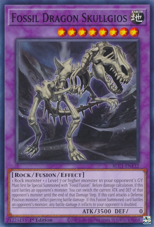 Fossil Dragon Skullgios [BLC1-EN132] Common