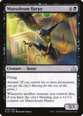 Mausoleum Harpy [Rivals of Ixalan]