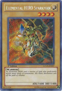 Elemental HERO Sparkman (Alternate Art) [LCGX-EN007] Secret Rare