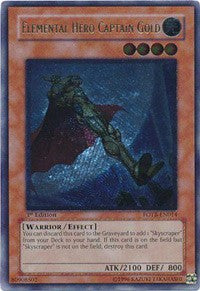 Elemental Hero Captain Gold (UTR) [FOTB-EN014] Ultimate Rare