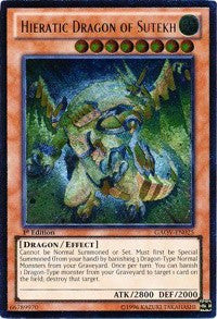 Hieratic Dragon of Sutekh (UTR) [GAOV-EN025] Ultimate Rare