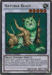 Naturia Beast [GLD5-EN032] Gold Rare