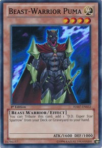 Beast-Warrior Puma [HA07-EN032] Super Rare