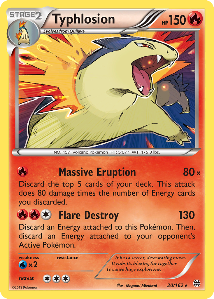 breakthrough pokemon cards Typhlosion (20/162) [XY: BREAKthrough]