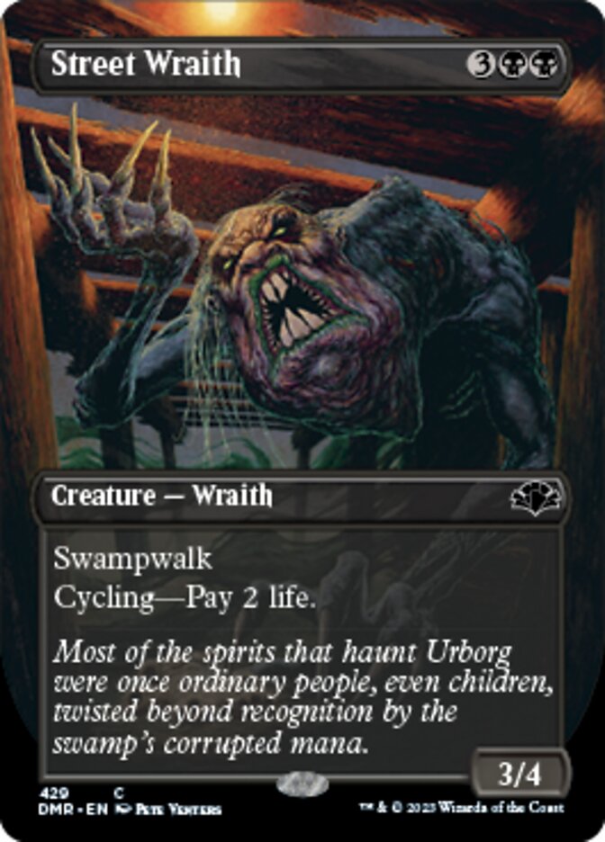 Street Wraith (Borderless Alternate Art) [Dominaria Remastered]