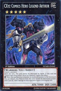 CXyz Comics Hero Legend Arthur [NUMH-EN042] Secret Rare