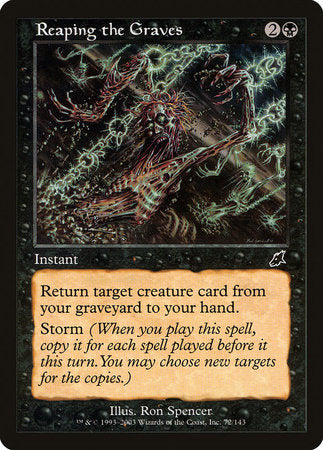 mtg return target card from your graveyard to your hand Reaping the Graves [Scourge]