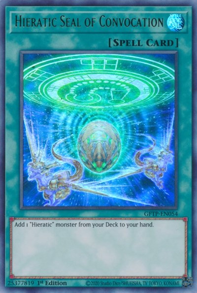 Hieratic Seal of Convocation [GFTP-EN054] Ultra rare