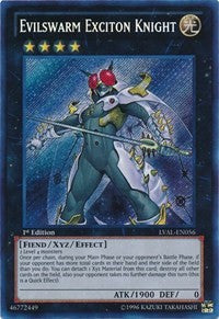 Evilswarm Exciton Knight [LVAL-EN056] Secret Rare