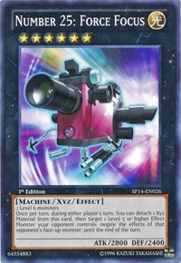 Number 25: Force Focus [SP14-EN026] Starfoil Rare