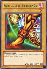 Right Leg of the Forbidden One (Green) [DL11-EN002] Rare