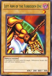 Left Arm of the Forbidden One (Green) [DL11-EN005] Rare