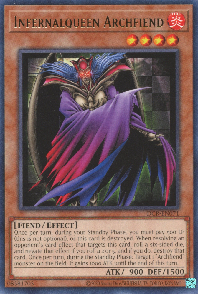 Infernalqueen Archfiend [DCR-EN071] Rare