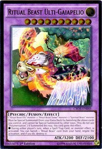 Ritual Beast Ulti-Gaiapelio (UTR) [CROS-EN045] Ultimate Rare