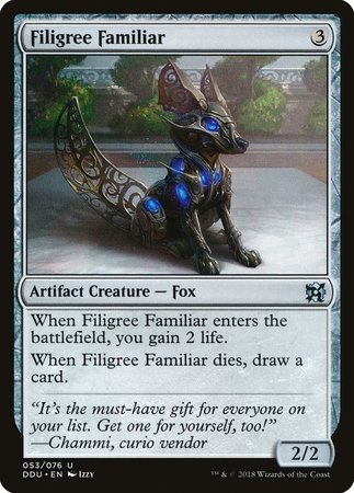 Filigree Familiar [Duel Decks: Elves vs. Inventors]