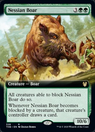 Nessian Boar (Extended Art) [Theros Beyond Death]