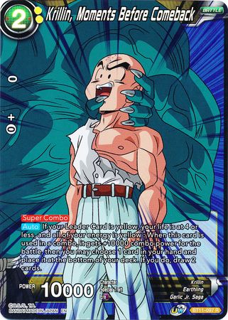 Krillin, Moments Before Comeback (BT11-097) [Vermilion Bloodline 2nd Edition]