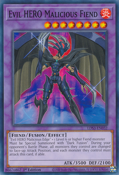 Evil HERO Malicious Fiend [LDS3-EN032] Common