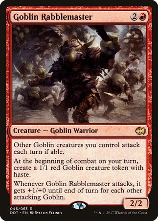 Goblin Rabblemaster [Duel Decks: Merfolk vs. Goblins]