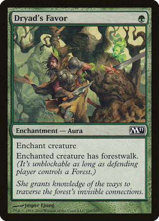 Dryad's Favor [Magic 2011]