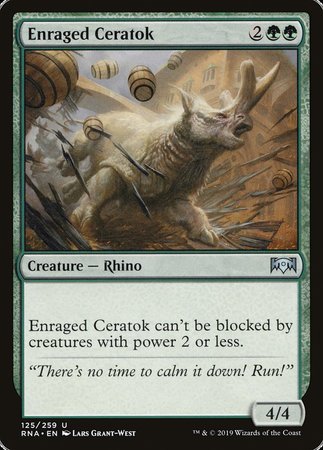 Enraged Ceratok [Ravnica Allegiance]