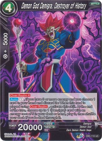 Demon God Demigra, Destroyer of History (DB3-110) [Giant Force]