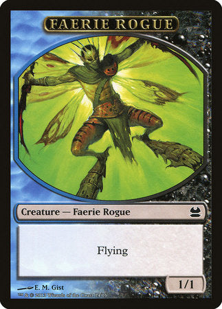 Faerie Rogue Token (Blue/Black) [Modern Masters Tokens]