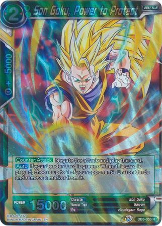 Son Goku, Power to Protect (DB3-053) [Giant Force]