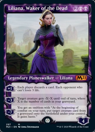 Liliana, Waker of the Dead (Showcase) [Core Set 2021]