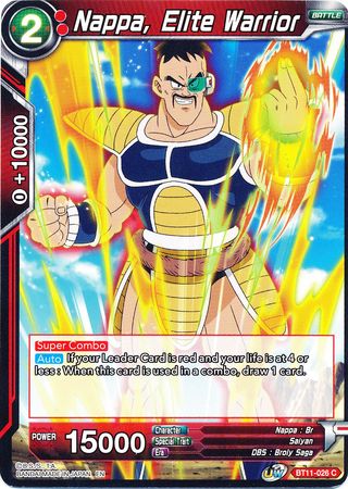 Nappa, Elite Warrior (BT11-026) [Vermilion Bloodline]