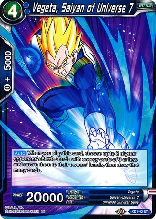 Vegeta, Saiyan of Universe 7 (XD1-02) [Assault of the Saiyans]